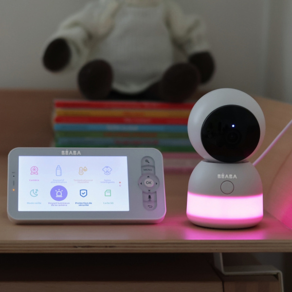 Babyphone vidéo zen night light white Beaba