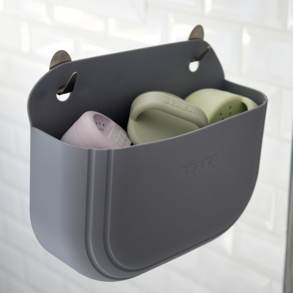 Coffret de 4 jouets de bain avec rangement silicone multicouleurs Beaba