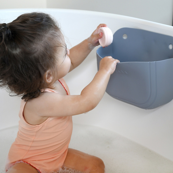 Coffret de 4 jouets de bain avec rangement silicone multicouleurs Beaba
