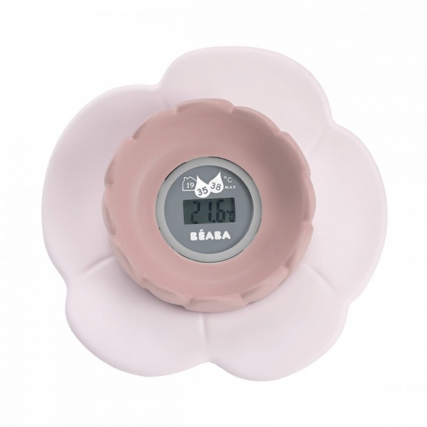 Thermométre de bain lotus old pink Beaba