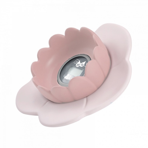 Thermométre de bain lotus old pink Beaba