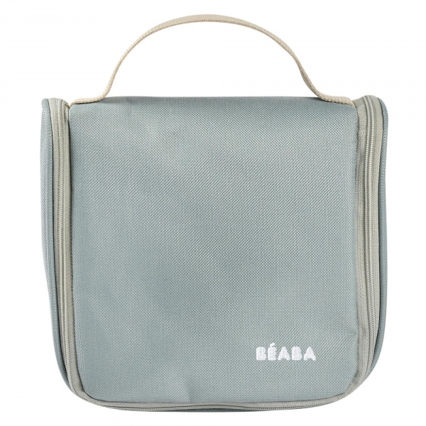 Trousse de toilette nomade 9 accessoires sage green Beaba