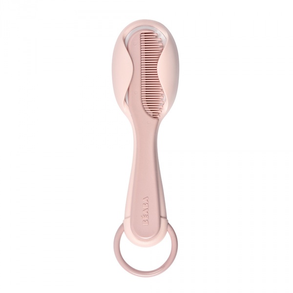Peigne + brosse old pink Beaba
