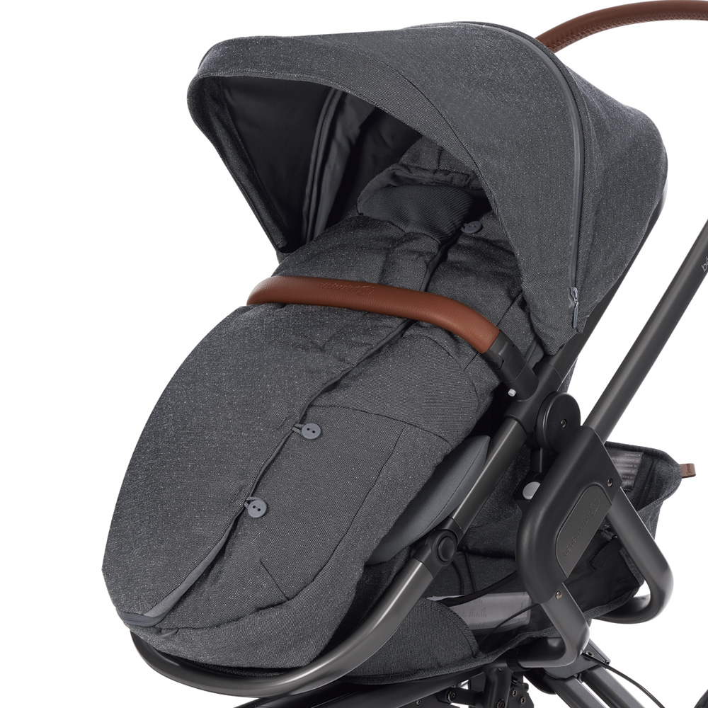 Chancelière Poussette Hiver Grande Taille 110 Cm - Universelle, Imperméable & Chaude - Cosy Ergonomique Gris - 4