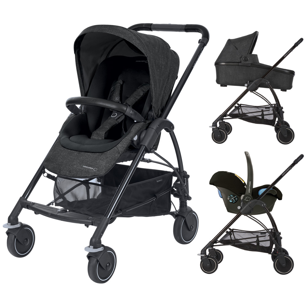 Pack Poussette Trio Mya Nacelle Oria Et Coque Citi Nomad Black De Bebe Confort Sur Allobebe