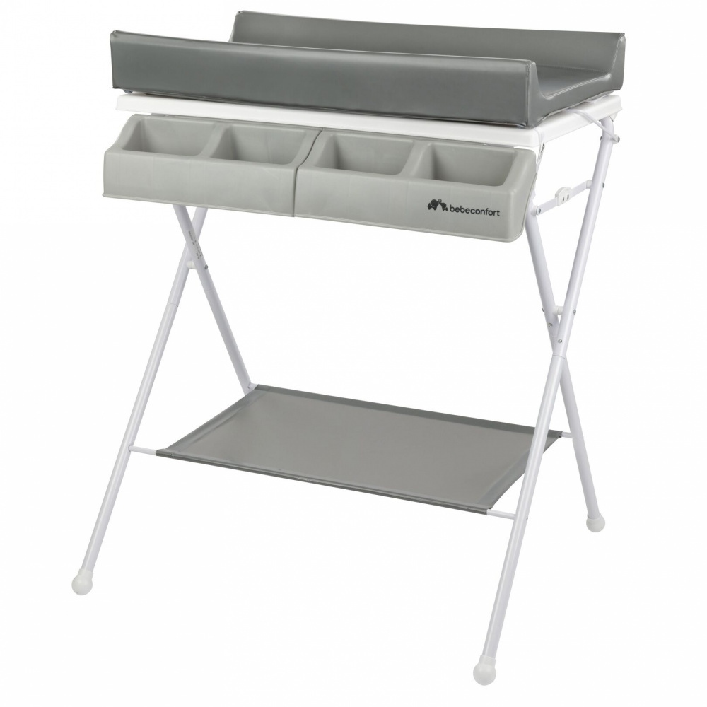 Table à langer avec baignoire pliable baby pool gris et son matelas à langer  de Roba sur allobébé