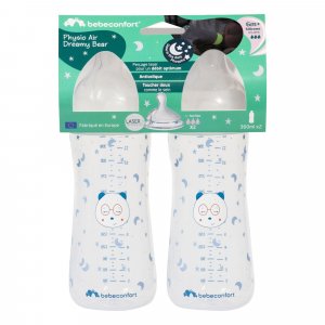 Lot de 2 biberons anti colique phosphorescent bébé 6 mois Bebeconfort