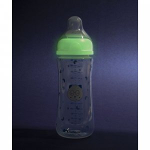 Lot de 2 biberons anti colique phosphorescent bébé 6 mois Bebeconfort