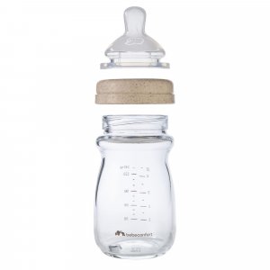 Biberon physio air eco verre 130 ml sand Bebeconfort