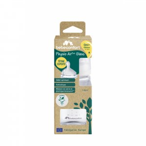 Biberon physio air eco verre 130 ml sand Bebeconfort