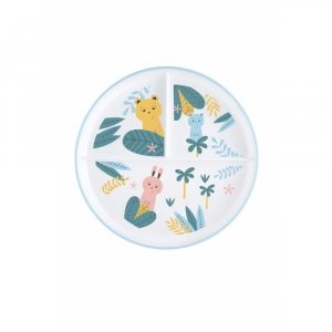 Assiette d'apprentissage avec compartiments little buddies Bebeconfort