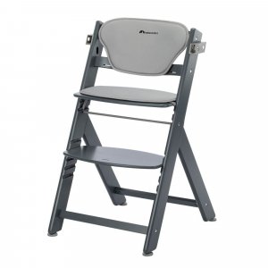 Chaise haute évolutive timba² blanc avec coussin grey Bebeconfort