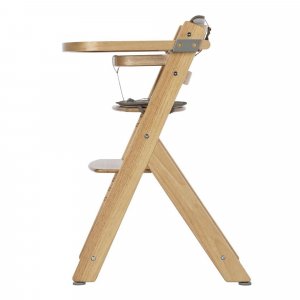 Chaise haute évolutive timba² wood avec coussin beige Bebeconfort