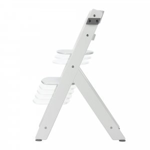 Chaise haute évolutive timba² blanc avec coussin gris Bebeconfort