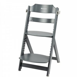 Chaise haute évolutive 2-en-1 timba avec coussin gray mist + transat mineral graphite Bebeconfort