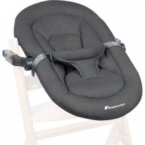 Chaise haute évolutive 2-en-1 timba avec coussin gray mist + transat mineral graphite Bebeconfort