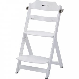 Chaise haute évolutive 2-en-1 timba white + transat mineral graphite Bebeconfort