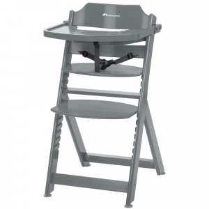 Chaise haute évolutive 2-en-1 timba warm grey + transat mineral graphite Bebeconfort