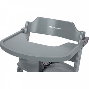 Chaise haute évolutive 2-en-1 timba warm grey + transat mineral graphite Bebeconfort