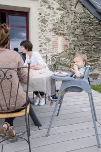 Chaise haute meely - dark grey Bebeconfort