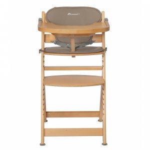 Chaise haute évolutive timba + coussin beige Bebeconfort