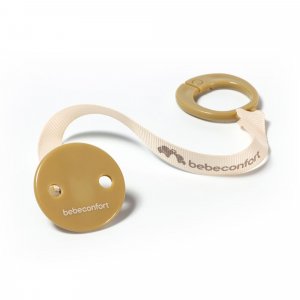 Lot de 2 attaches sucette à clip green/beige Bebeconfort