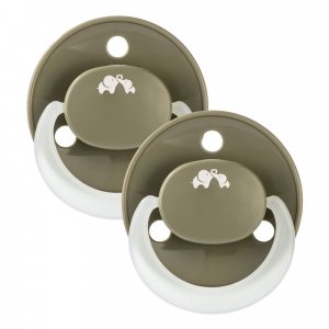 Lot de 2 sucettes eco reversible phosphorescente green 6 mois Bebeconfort