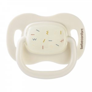 Lot de 2 sucettes réversible phosphorescente silicone 6-18 mois sand Bebeconfort