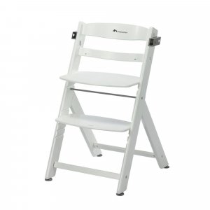 Chaise haute évolutive 2-en-1 timba ² white + transat tinted graphite Bebeconfort