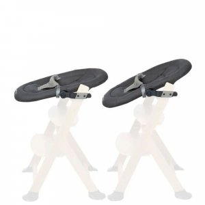 Chaise haute évolutive 2-en-1 timba ² white + transat tinted graphite Bebeconfort