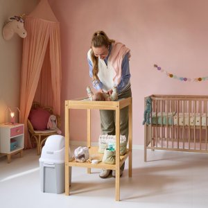 Table à langer avec matelas inclus daisy2 natural wood Bebeconfort