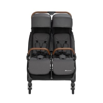 Poussette double mane mineral graphite