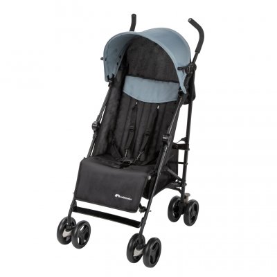 NANIA Poussette compacte Lili - 0-36 mois - Jusqu'à 15kg - Dossier  inclinable - Roues pivotantes à suspensions - Gris gris - Nania