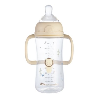 Biberon pp physio air confort 270ml avec poignées sand