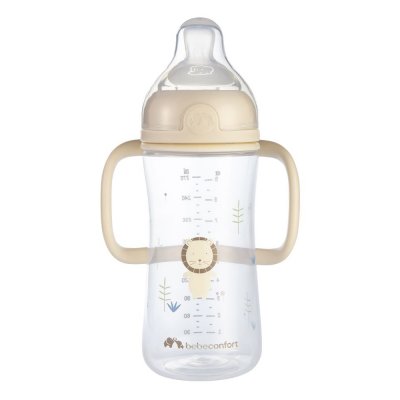 Biberon pp physio air confort 270ml avec poignées sand