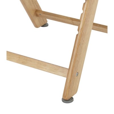 Chaise haute évolutive timba² wood avec coussin beige