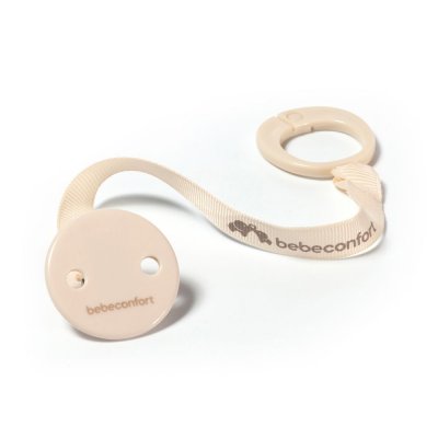 Lot de 2 attaches sucette à clip green/beige