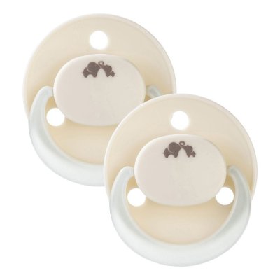 Lot de 2 sucettes eco reversible phosphorescente sand naissance