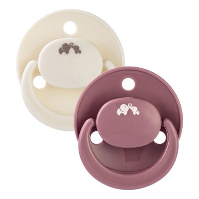 Lot de 2 sucettes réversible eco silicone 0-6 mois sand/terra