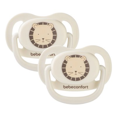 Lot de 2 sucettes physiologiques air confort 18-36 mois sand