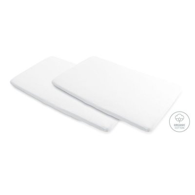 Lot de 2 draps housse zina/calidoo/amara blanc