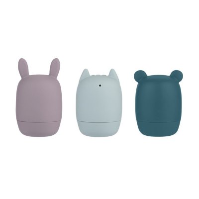 Lot de 3 jouets de bain silicone