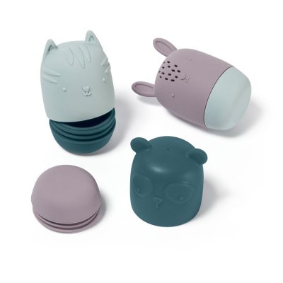 Lot de 3 jouets de bain silicone