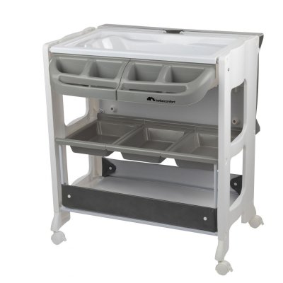 Baignoire et table à langer 2-en-1 dolphy gray mist