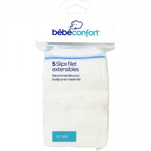 Lot de 5 slips jetables filet extensibles Bebeconfort