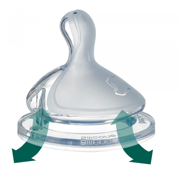 Biberon physio air eco verre 130 ml sand Bebeconfort