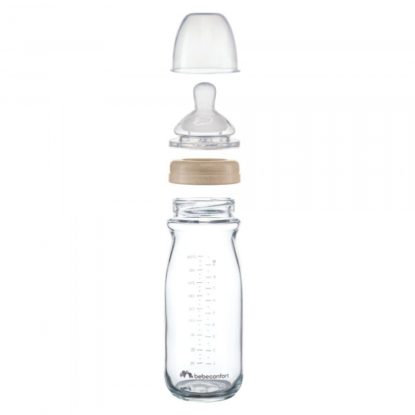 Biberon physio air eco verre 270 ml lavande Bebeconfort