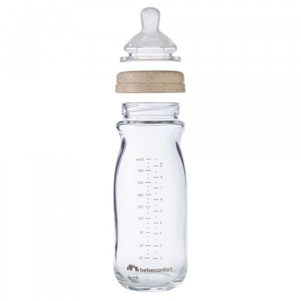 Biberon physio air eco verre 270 ml lavande Bebeconfort