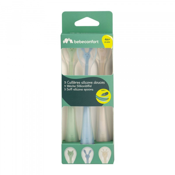 Lot de 3 cuillères silicone Bebeconfort