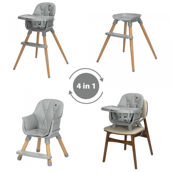 Chaise haute évolutive avista² tinted gray Bebeconfort